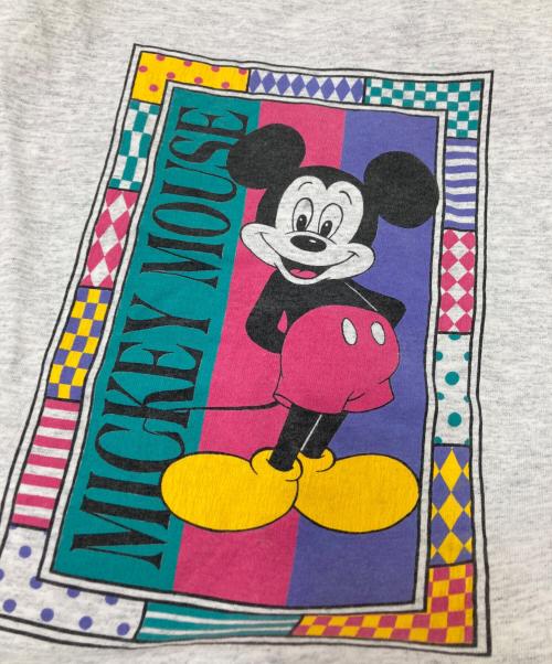 DISNEY（ディズニー）DISNEY (ディズニー) 90‘SミッキープリントTシャツ グレー サイズ:Lの古着・服飾アイテム