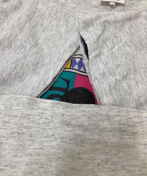 DISNEY（ディズニー）DISNEY (ディズニー) 90‘SミッキープリントTシャツ グレー サイズ:Lの古着・服飾アイテム