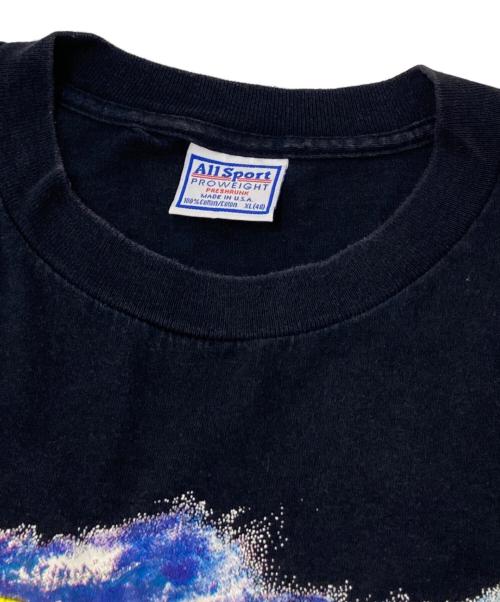ALL SPORT（オールスポーツ）ALL SPORT (オールスポーツ) 90‘SプリントTシャツ ブラック サイズ:XLの古着・服飾アイテム