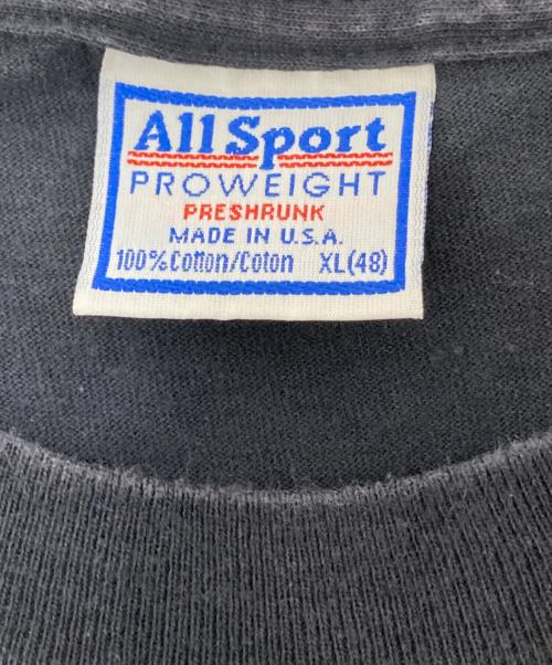 ALL SPORT（オールスポーツ）ALL SPORT (オールスポーツ) 90‘SプリントTシャツ ブラック サイズ:XLの古着・服飾アイテム