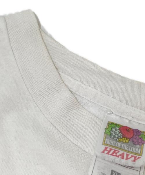 FRUIT OF THE LOOM（フルーツオブザルーム）FRUIT OF THE LOOM (フルーツオブザルーム) 90‘SフロッグプリントTシャツ ホワイト サイズ:XLの古着・服飾アイテム
