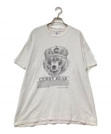 DELTA（デルタ）の古着「90‘S MLBプリントTシャツ」｜ホワイト×ブラック