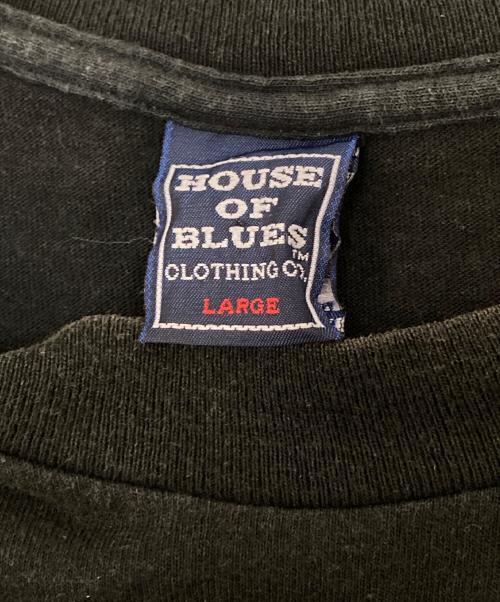 HOUSE OF BLUES（ハウスオブブルース）HOUSE OF BLUES (ハウスオブブルース) 90Ｓ‘ＳプリントTシャツ ブラック サイズ:Lの古着・服飾アイテム