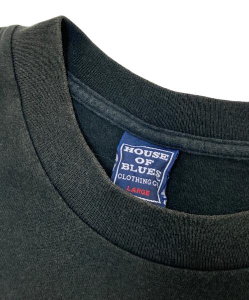 HOUSE OF BLUES（ハウスオブブルース）HOUSE OF BLUES (ハウスオブブルース) 90Ｓ‘ＳプリントTシャツ ブラック サイズ:Lの古着・服飾アイテム