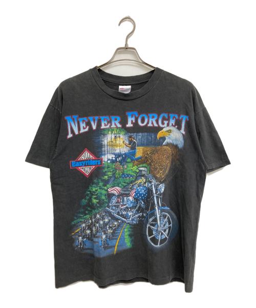 Hanes（ヘインズ）Hanes (ヘインズ) 90`SプリントTシャツ ブラック サイズ:Lの古着・服飾アイテム