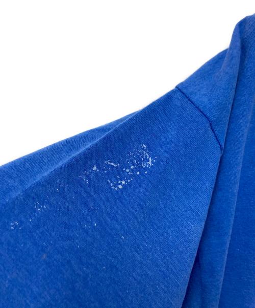 USED（ユーズド）USED (ユーズド) 90‘SプリントTシャツ ブルー×イエロー サイズ:下記参照の古着・服飾アイテム