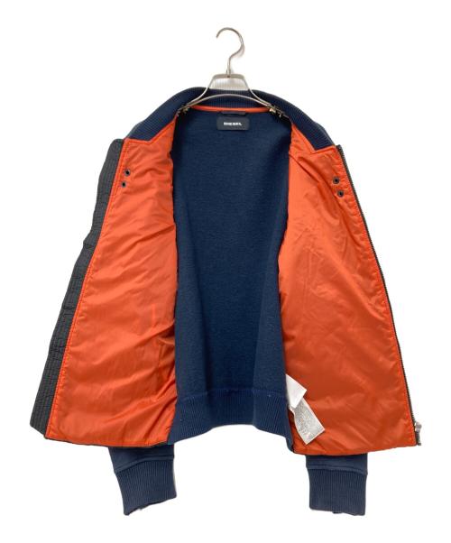 DIESEL（ディーゼル）DIESEL (ディーゼル) 切替ジャケット ブラック×ネイビー サイズ:Sの古着・服飾アイテム