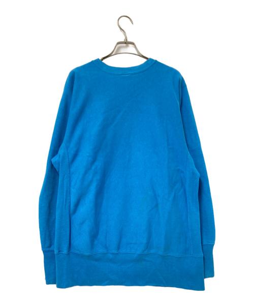 Champion REVERSE WEAVE（チャンピオン リバース ウィーブ）Champion REVERSE WEAVE (チャンピオン リバース ウィーブ) 90‘Sクルーネックスウェット ブルー サイズ:Lの古着・服飾アイテム