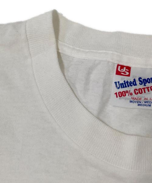 United Sports（ユナイテッドスポーツ）United Sports (ユナイテッドスポーツ) プリントTシャツ ホワイト サイズ:Mの古着・服飾アイテム