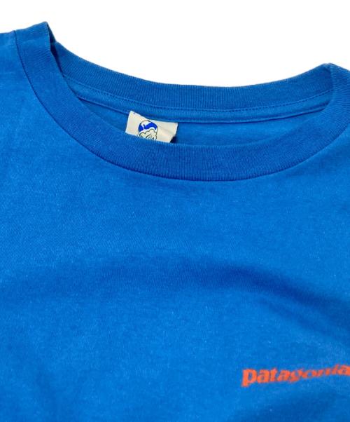 Patagonia（パタゴニア）Patagonia (パタゴニア) バックプリントTシャツ ブルー サイズ:Sの古着・服飾アイテム