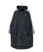 moussy×adidasマウジー×アディダス）の古着「BACKLOGO WIND JACKET」｜ブラック