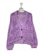 RHC Ron Hermanアールエイチシー ロンハーマン）の古着「Random Crochet Cardigan」｜パープル