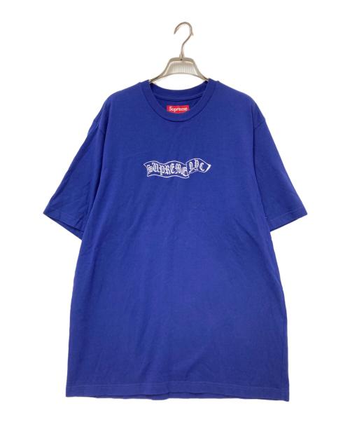 SUPREME（シュプリーム）SUPREME (シュプリーム) Banner S/S TOP ブルー サイズ:Mの古着・服飾アイテム