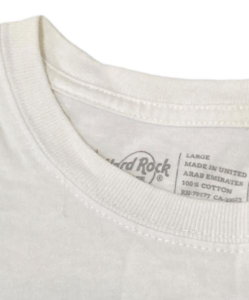 Hard Rock cafe（ハードロックカフェ）Hard Rock cafe (ハードロックカフェ) プリントTシャツ ホワイト サイズ:Lの古着・服飾アイテム