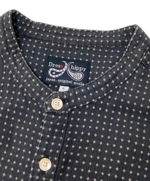 DRESS HIPPY（ドレスヒッピー）DRESS HIPPY (ドレスヒッピー) バンドカラーシャツ グレー サイズ:Lの古着・服飾アイテム