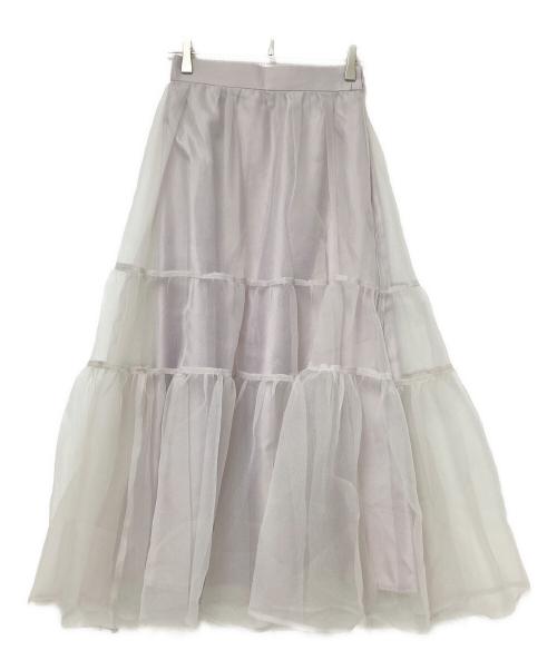 ARPEGE STORY（アルページュストーリー）ARPEGE STORY (アルページュストーリー) オーガンティアードスカート グレー サイズ:1の古着・服飾アイテム