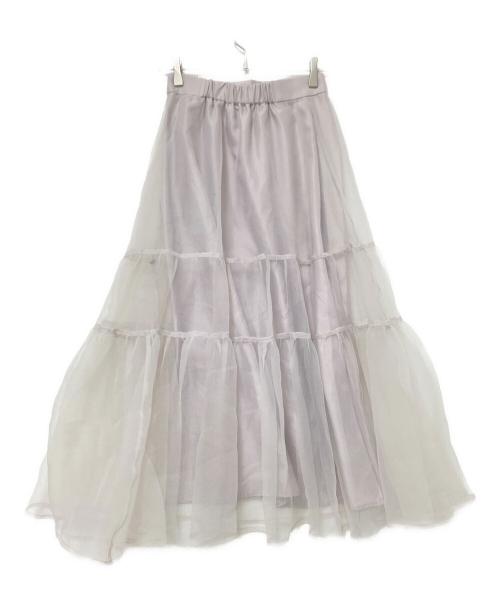 ARPEGE STORY（アルページュストーリー）ARPEGE STORY (アルページュストーリー) オーガンティアードスカート グレー サイズ:1の古着・服飾アイテム
