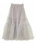 ARPEGE STORY（アルページュストーリー）の古着「オーガンティアードスカート」｜グレー