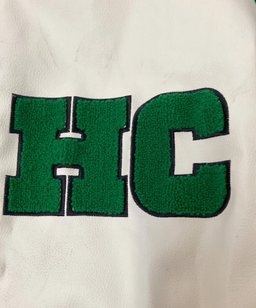 HARSH AND CRUEL（ハーシュアンドクルーエル）HARSH AND CRUEL (ハーシュアンドクルーエル) レザー切替ジャケット グリーン サイズ:下記参照の古着・服飾アイテム