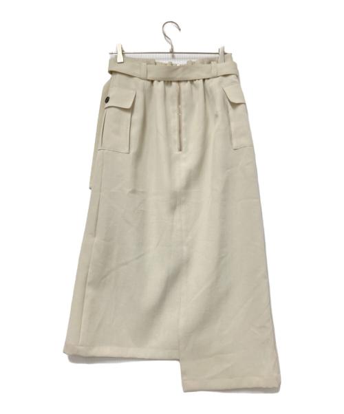 UNITED TOKYO（ユナイテッドトーキョー）UNITED TOKYO (ユナイテッドトーキョー) ミリタリーボリュームフレアスカート ベージュ サイズ:3の古着・服飾アイテム