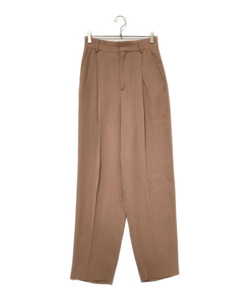 6(ROKU) BEAUTY&YOUTH（ロク ビューティーアンドユース）6(ROKU) BEAUTY&YOUTH (ロク ビューティーアンドユース) GEORGETTE TUCK PANTS ベージュ サイズ:36の古着・服飾アイテム