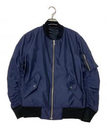 JOHN LAWRENCE SULLIVAN（ジョン ローレンス サリバン）の古着「デザインショートブルゾン」｜ネイビー×ブラック