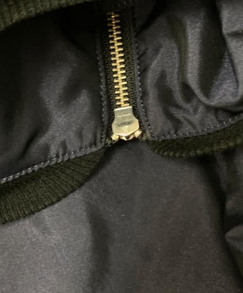 JOHN LAWRENCE SULLIVAN（ジョン ローレンス サリバン）JOHN LAWRENCE SULLIVAN (ジョン ローレンス サリバン) デザインショートブルゾン ネイビー×ブラック サイズ:34の古着・服飾アイテム