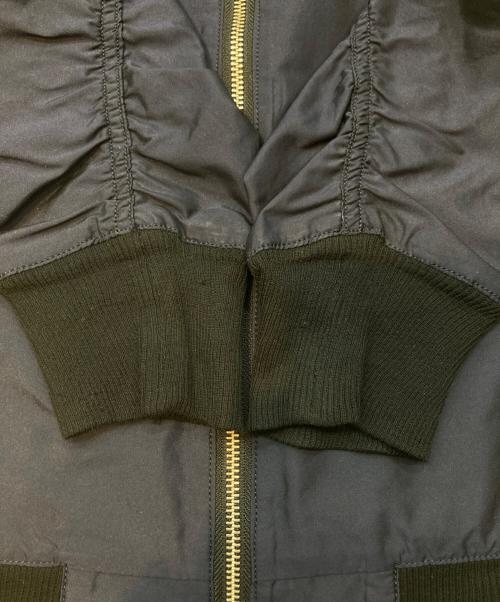 JOHN LAWRENCE SULLIVAN（ジョン ローレンス サリバン）JOHN LAWRENCE SULLIVAN (ジョン ローレンス サリバン) デザインショートブルゾン ネイビー×ブラック サイズ:34の古着・服飾アイテム