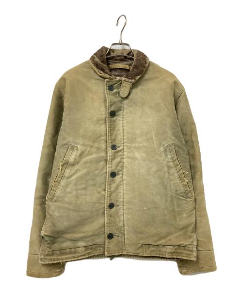 U'S NAVY（ユーエスネイビー）U'S NAVY (ユーエスネイビー) 40s N-1 DECK JACKET ベージュ サイズ:36の古着・服飾アイテム