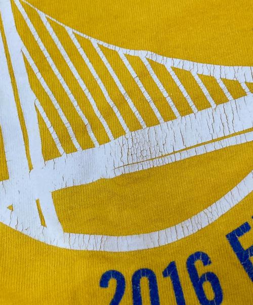 FRUIT OF THE LOOM（フルーツオブザルーム）FRUIT OF THE LOOM (フルーツオブザルーム) プリントTシャツ イエロー サイズ:XLの古着・服飾アイテム