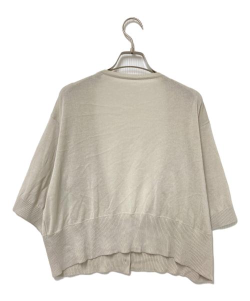 Cion（シオン）Cion (シオン) コットンカシュクールカーディガン ベージュ サイズ:Fの古着・服飾アイテム