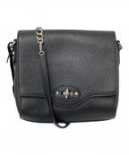 DELCONTEデルコンテ）の古着「レザーショルダーバッグ」｜ブラック