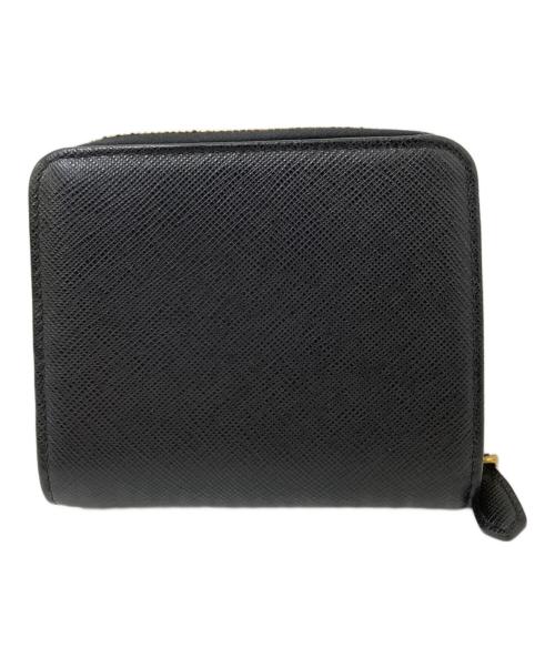 PRADA（プラダ）PRADA (プラダ) ラウンドファスナー コインケース ブラックの古着・服飾アイテム