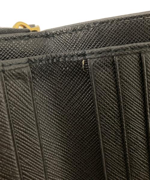 PRADA（プラダ）PRADA (プラダ) ラウンドファスナー コインケース ブラックの古着・服飾アイテム