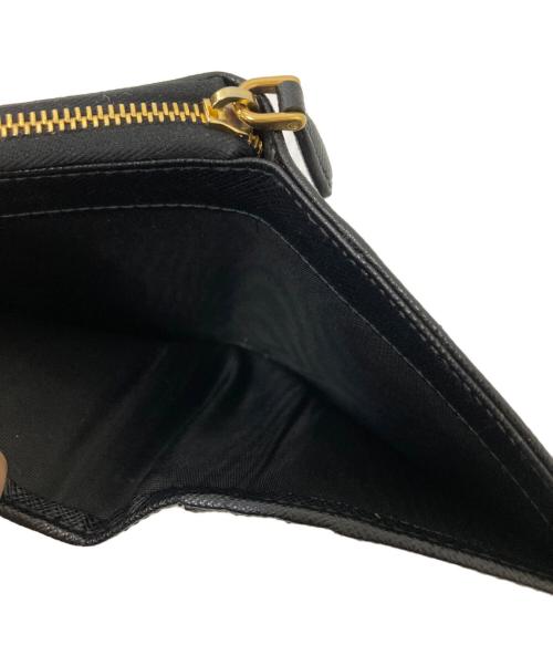 PRADA（プラダ）PRADA (プラダ) ラウンドファスナー コインケース ブラックの古着・服飾アイテム