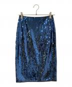 DOLCE & GABBANAドルチェ＆ガッバーナ）の古着「スパンコールスカート」｜ブルー