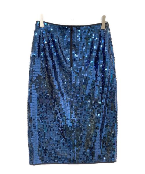 DOLCE & GABBANA（ドルチェ＆ガッバーナ）DOLCE & GABBANA (ドルチェ＆ガッバーナ) スパンコールスカート ブルー サイズ:40の古着・服飾アイテム