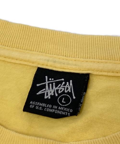 stussy（ステューシー）stussy (ステューシー) フォトプリントTシャツ イエロー サイズ:Lの古着・服飾アイテム