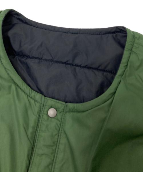 mont-bell（モンベル）mont-bell (モンベル) リバーシブルダウンジャケット ブラック×グリーン サイズ:キッズ規格:160の古着・服飾アイテム
