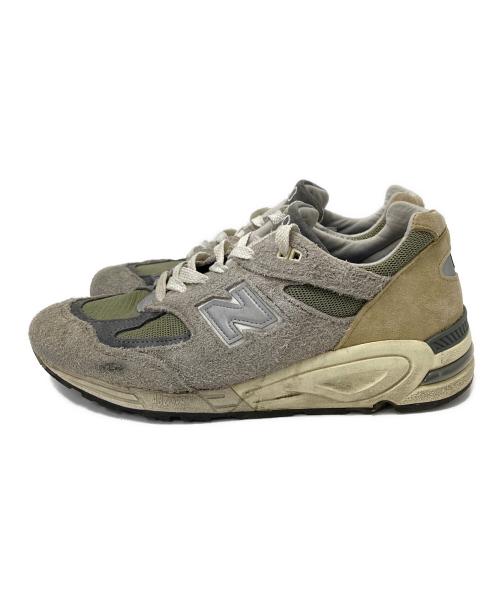 NEW BALANCE（ニューバランス）NEW BALANCE (ニューバランス) ローカットスニーカー ベージュ×グレー サイズ:27.5㎝の古着・服飾アイテム