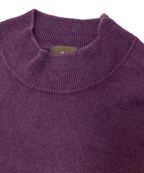 Paul Stuart（ポールスチュアート）Paul Stuart (ポールスチュアート) 半袖サマーニット パープル サイズ:48の古着・服飾アイテム