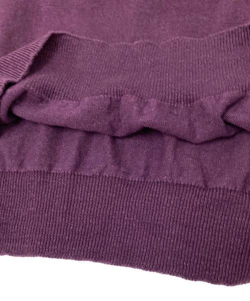 Paul Stuart（ポールスチュアート）Paul Stuart (ポールスチュアート) 半袖サマーニット パープル サイズ:48の古着・服飾アイテム