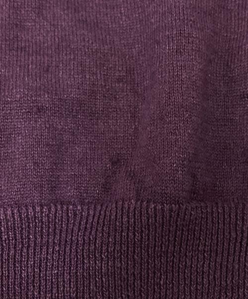 Paul Stuart（ポールスチュアート）Paul Stuart (ポールスチュアート) 半袖サマーニット パープル サイズ:48の古着・服飾アイテム