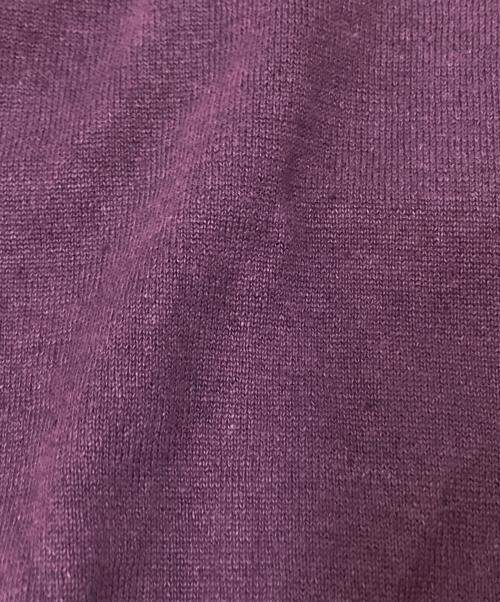 Paul Stuart（ポールスチュアート）Paul Stuart (ポールスチュアート) 半袖サマーニット パープル サイズ:48の古着・服飾アイテム