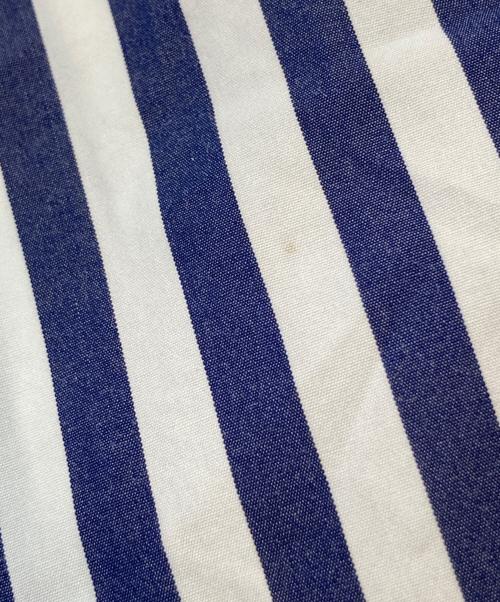 TOMORROW LAND collection（トゥモローランドコレクション）TOMORROW LAND collection (トゥモローランドコレクション) ストライプブラウスボールドストライプ ギャザースリーブブラウス ホワイト×ネイビー サイズ:36の古着・服飾アイテム