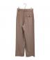 DES PRES (デ プレ) ハイツイストウールギャバジン 2タックテーパードパンツ ベージュ サイズ:34：5000円