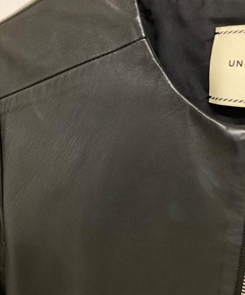 UNITED ARROWS TOKYO（ユナイテッドアローズトウキョウ）UNITED ARROWS TOKYO (ユナイテッドアローズトウキョウ) レザージャケット ブラック サイズ:38の古着・服飾アイテム