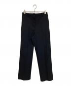 BACCAバッカ）の古着「ウールレーヨンツイルトラウザーズ」｜ブラック