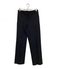 BACCA（バッカ）の古着「ウールレーヨンツイルトラウザーズ」｜ブラック