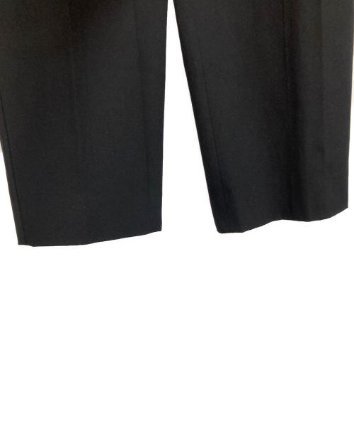 BACCA（バッカ）BACCA (バッカ) ウールレーヨンツイルトラウザーズ ブラック サイズ:36の古着・服飾アイテム